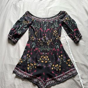 Floral Off-Shoulder Romper